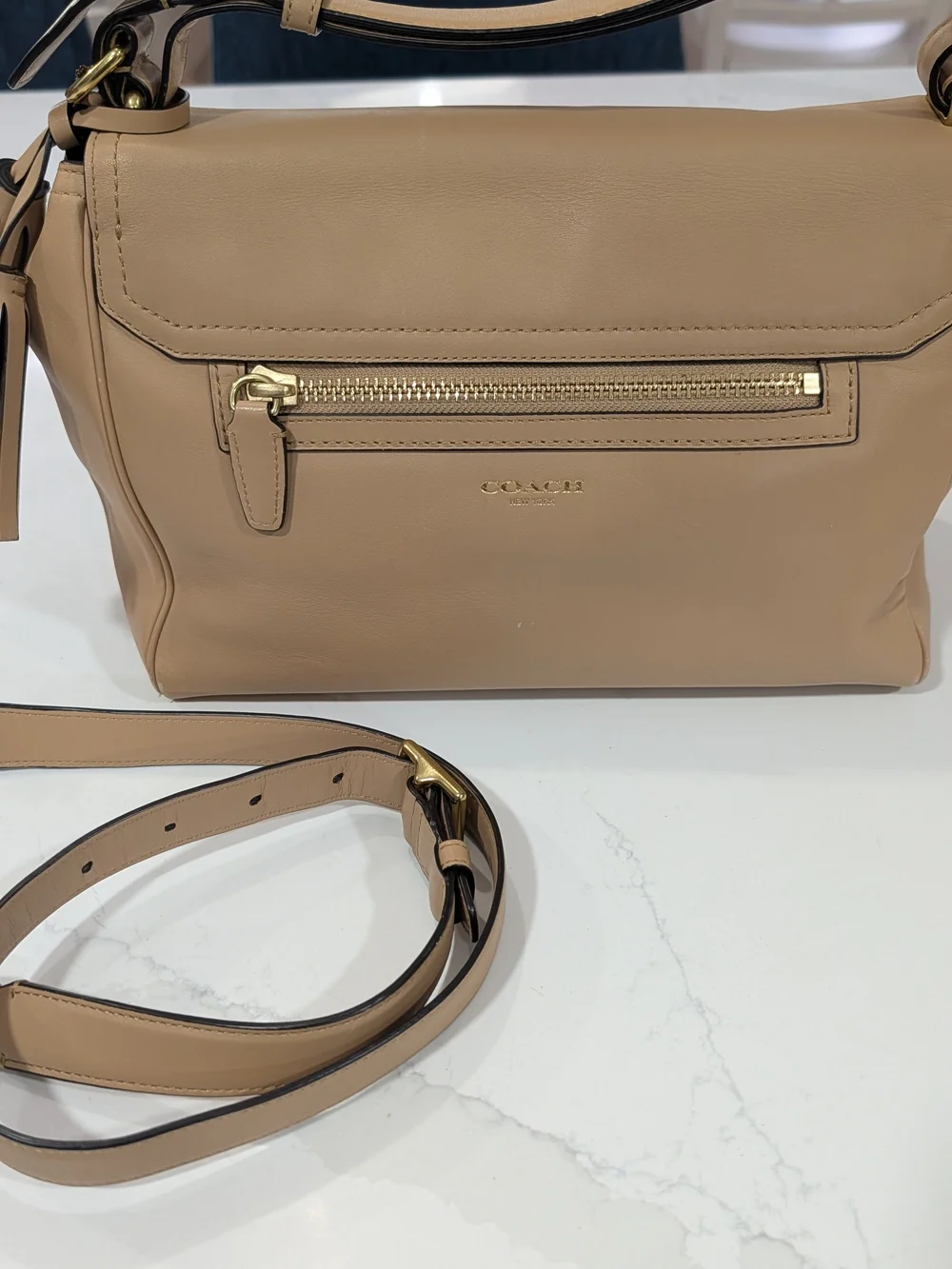 Coach Legacy Romy Top Handle Crossbody Tan K1294-22383